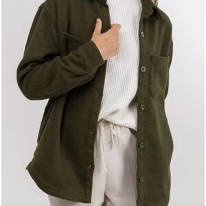 RHYTHM Olive Green Canyon Shacket